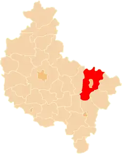 Location within the voivodeship