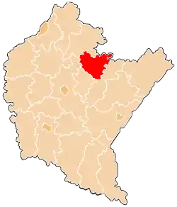 Location within the voivodeship