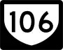 Highway 106 marker