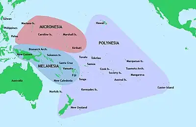 Image 5Polynesia is the largest of three major cultural areas in the Pacific Ocean. Polynesia is generally defined as the islands within the Polynesian triangle. (from History of Tuvalu)