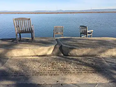 Seats and Inscription from Two Years Before the Mast