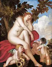 Venus sleeping with angels