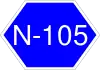 National Highway 105 shield}}