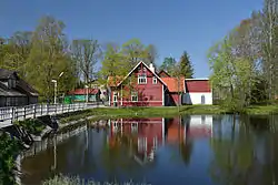 Palamuse impounded lake on the Amme river.