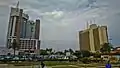 Ishtar Hotel on left, Palestine Hotel on right