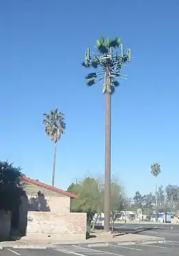 Camouflaged monopole, called "monopalm", in Arizona, US