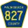 County Road 827 marker