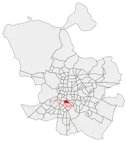 Location of Palos de la Frontera