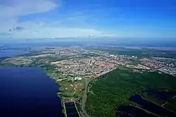 Aerial view of Guayana City