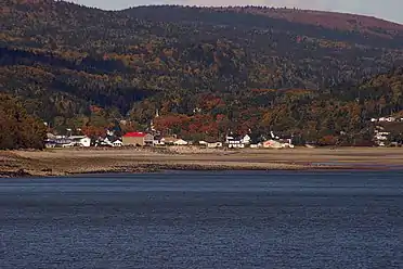 The village as viewed from the water