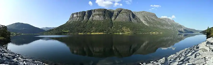 Panorama of the western part of the lake