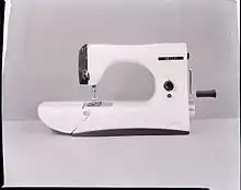 Sewing machine Mirella designed by Marcello Nizzoli for V. Necchi Spa.