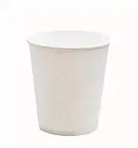 Typical modern-day, disposable paper cup