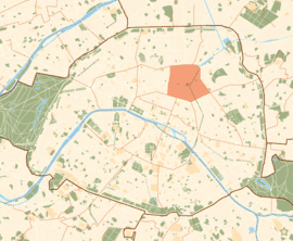 Location within Paris