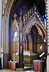 Ciborium over the reliquary of Saint Genevieve