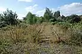 The embankment leading to Parkhead Viaduct, Oxford, Worcester and Wolverhampton Railway, England