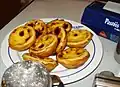 Pastéis de nata in the Pastelaria de Belém pastry shop, Lisbon