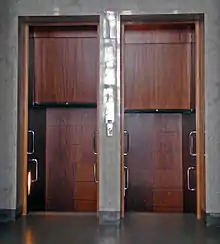 Paternoster lift(there is also a normal elevator)