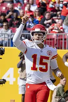 Patrick Mahomes in 2021