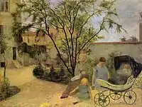 Garden in Vaugirard (Painter's Family in the Garden in Rue Carcel), 1881, Ny Carlsberg Glyptotek, Copenhagen