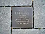 Stolperstein for Paul Langen, placed in 2010