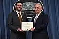 Secretary of Defense James N. Mattis awards House Speaker Paul Ryan with the medal.