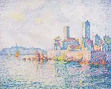 Paul Signac,  Antibes, the towers, 1911