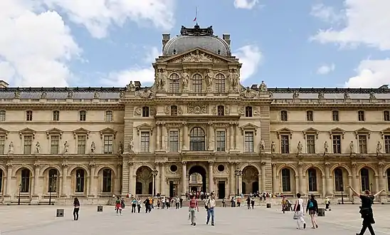 Pavillon de l’Horloge of the Louvre Palace by Jacques Lemercier (1624–1645)