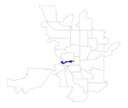 Location within the city of Spokane