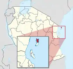 Location in Tanzania