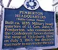 Sign outside Pemberton's Headquarters