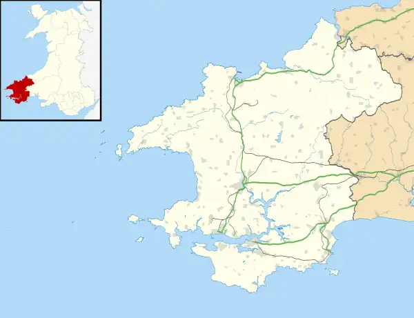 Eglwyswrw is located in Pembrokeshire