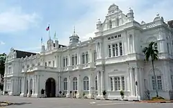 The city hall in George Town, Malaysia, serves as the seat of Penang Island City Council.<ref>