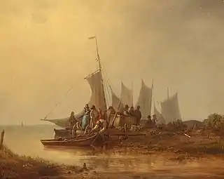 Sailing Ships and Fishermen  (1835)