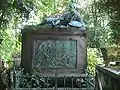 Géricault's tomb, showing front panel