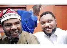 Pete Edochie and his look-alike Kingsley Abasili