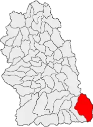 Location in Hunedoara County