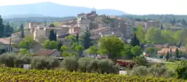 A view of Peynier, from the cemetery