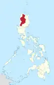 Map of the Philippines highlighting Cordillera Administrative Region