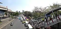 Outside Chatuchak Park near Mo Chit Station and Chatuchak Park Station (taken from Chatuchak side)