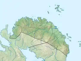 Map showing the location of Bicol Natural Park