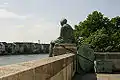 Helvetia auf Reisen ("Helvetia on her travels"), statue in Basel