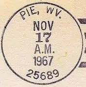 Pie postmark