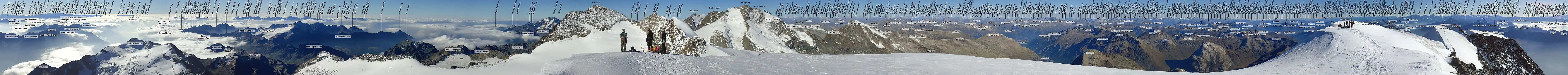 Panorama of Piz Palü