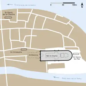 Map of other buildings on site