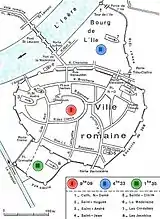 map of 13th century Grenoble.