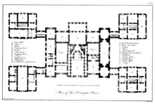 Plan of the piano nobile