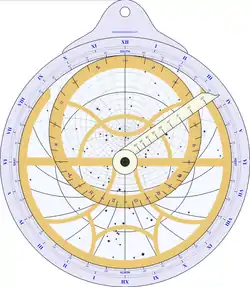 Computer-generated planispheric astrolabe