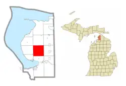 Location within Emmet County