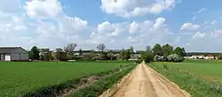 View from the fields in Nowa Łupianka